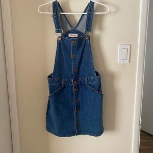 Madewell overalls skort denim